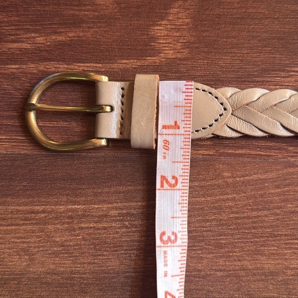 J CREW Braided Leather Belt Size XS/S - Picture 5 of 9